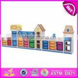 New Style Preschool Storage Shelf Wooden Kids Indoor Playhouse W08C187-S thumbnail-4