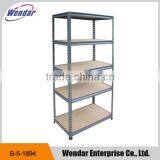 Boltless Garage Warehouse Rack ,steel Shelf,5 Tier Adjustable Display Metal Storage Shelf thumbnail-1