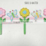 Spring Butterfly in Flower Wooden Garden Yard Stakes for Decoration thumbnail-2