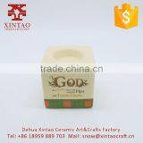 Fine Square Ceramic Candle Holder for Thanks Giving Day thumbnail-1