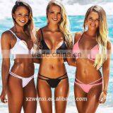 Hot Style Pure Color Comfortable Fashion Tape Bikini Set thumbnail-2