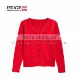 New Fashion Comfortable Kintted Long Sleeve V-Neck Cardigan Sweater thumbnail-1