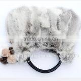 CX-H-36B Real Rabbit Fur & Leather Tote Handbag New Arrival thumbnail-4