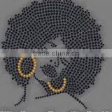 Black Girls Rock Rhinestone Iron on T Shirt Transfer thumbnail-1