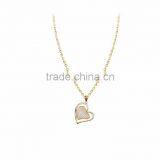 Indian Designer Gold Plated CZ Studded Heart Pendant thumbnail-1