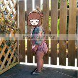 Boutique Custom Pink Plain Cotton Sleeveless Rompers Newborn Baby Summer Clothing thumbnail-5