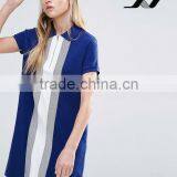 Casual Polo Dress for Girl in Preppy Style thumbnail-1