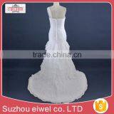 2017 China Manufacturer Customized Sleeveless Chiffon Pleated Skirt Wedding Dress thumbnail-3