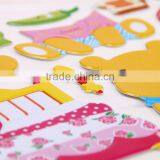 3D Pop-up Sticker Children Toy Adom Stikcer With Crystal Kinds Education Puffy DIY Sticker Glittle Sticker thumbnail-5