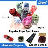 2017 New Style Spot Pattern Hiking Sneakers Rope Shoe Laces In Stock - Yeezy Round Boost Strings for Skating - Amazon Supplier thumbnail-1