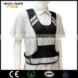 Flashing LED Safety Black Mesh Vest Light up at Night thumbnail-3