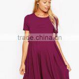 Maternity and Nusing Clothes Maternity NURSING Dress With T-Shirt Layer thumbnail-1