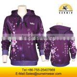 New Style Fashion Hoodie Sweatshirt Zipper Popular Custom Sublimation Hoodies/sweatshirts for Women thumbnail-2