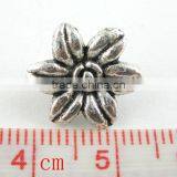40Pcs Antique Silver 2Holes Easter Lily Flower Spacer Beads 14mm,Jewelry thumbnail-1