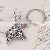 3D Keychain & Keyring Deer Animal Antique Silver 8.8cm thumbnail-1