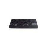 IP65 Desktop Vandal Proof Industrial Military Black Metal Keyboard With Touchpad and FN Keys