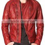Bike Leather Jacket Hight Quality Sheep Skin Slim Fit thumbnail-6