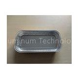 Rectangle Airline Aluminium Foil Tray  with golden coated outside for daily