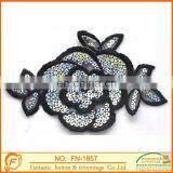 flower pattern sequins collar for women clothings