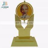 Personalized Antique Gold Plated Metal Trophy For Sports thumbnail-2