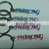 Cheap Custom Fashion Keychain, Promotional Letter Keychain for Wholesale