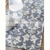 MACHINE KNITTED MICRO FIBER RUG - M526 GREY/NAVY Contemporary MODERN DESIGN thumbnail-1
