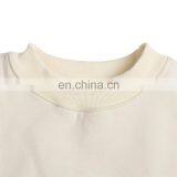 High Quality Custom Logo Long Sleeve 100 Cotton Brushing Oversized Women Blank Cropped Top Sweatshirt thumbnail-4