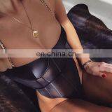 Transparent See Through Mesh Bodysuit Women Jumpsuit Backless Sexy Black Bodysuit Female Ladies Bandage Bodycon Bodysuit thumbnail-2