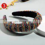 Новый горячий товар: стильные головные ленточки с полным покрытием блестящими камнями, цветные бисерные головные ленточки, головные ленточки для невесты на свадьбу в барокко стиле с подкладкой, роскошные головные ленточки для девочек thumbnail-5