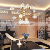 Hot Sale Modern Creative Northern Europe Metal Ceiling Chandelier Lamps Decoration Hanging LED Glass Pendant Lights thumbnail-4