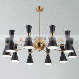 Современный индустриальный скандинавский художественный декор. Внутренний металлический люстра, светодиодная подвесная лампа thumbnail-6