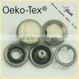 New Style 4 Parts 5 Prong Metal Pearl Cap Ring Snap Button