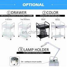 Medical Trolley Beautiful Metal Salon Trolley White thumbnail-5