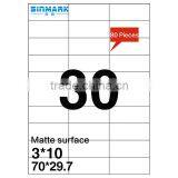 SINMARK Matte Surface 64mm*28mm Perforated Sticker Paper thumbnail-1