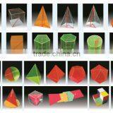 24pcs High Quality Acrylic Solid Geometry Models Set
