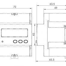DDS1946-L 4P Single Phase Din Rail 5-100A Direct Input Power Meter thumbnail-4