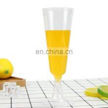 Hard Plastic Clear Disposable Drinkware Wine Glass Champagne Flutes thumbnail-5