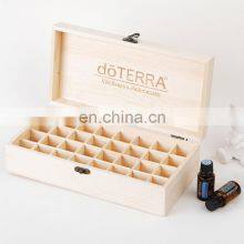 Solid Wood Essential Oil 15ml Display Box 32 Grid Dotri Wood Packaging Box for Essential Oil Bottle thumbnail-5