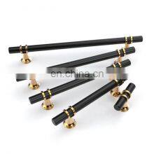 Amazon Горячие скидки. Черный комбинированный ручки с одним отверстием. Европейские ручки для шкафов, кухонных шкафов и дверей шкафов