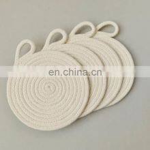 Hot Sale Coasters Set Cotton Rope Set of 4 Natural Beige Custom Color and Size as Requested Vietnam Supplier thumbnail-1