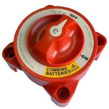 ISURE MARINE Boat Yacht Switch Panel Boat Fitting Windlass Deck Foot SwitchISURE MARINE Boat Single Circuit Selector Isolator Disconnect Rotary Battery Red Switch Single Circuit ON/OFF thumbnail-2