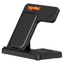 Factory Supply 3 in 1 Folding Wireless Charger Stand 15W Wireless Fast Charging Power Station for Smart Phone Watch Earphone thumbnail-4