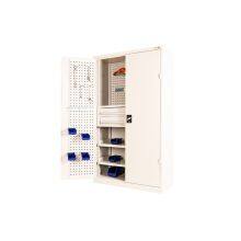 Heavy Tool Cupboard Workshop 2 Doors Tools Storage Cabinet Drawer Safety Storage Tool Cabinets thumbnail-2