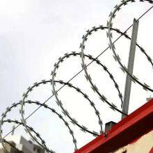 Wholesale Hot Dip Galvanized Razor Barbed Wire Coils for Farm and Border Fence thumbnail-1