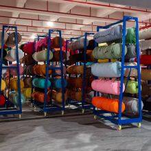 Garment Factory Fabric Cart - Adjustable Sorting Trolley for Bulk Textiles thumbnail-1