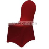 cheap spandex chair cover for events, red elastic chair cover with four-way stretch