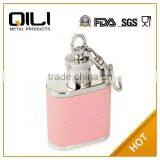 High Quality Mini Stainless Steel Glitter Hip Flask With Key Ring thumbnail-1