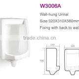 Modern Design Bathroom Wall Mounted Ceramic Urinal W3006 thumbnail-2