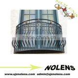 whoelsale simple wrought iron window grill low price with flower/modern decorative wrought iron fence