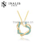 Dazzling fashion gold plated jewelry creations of necklace LKN18KRGPN493
